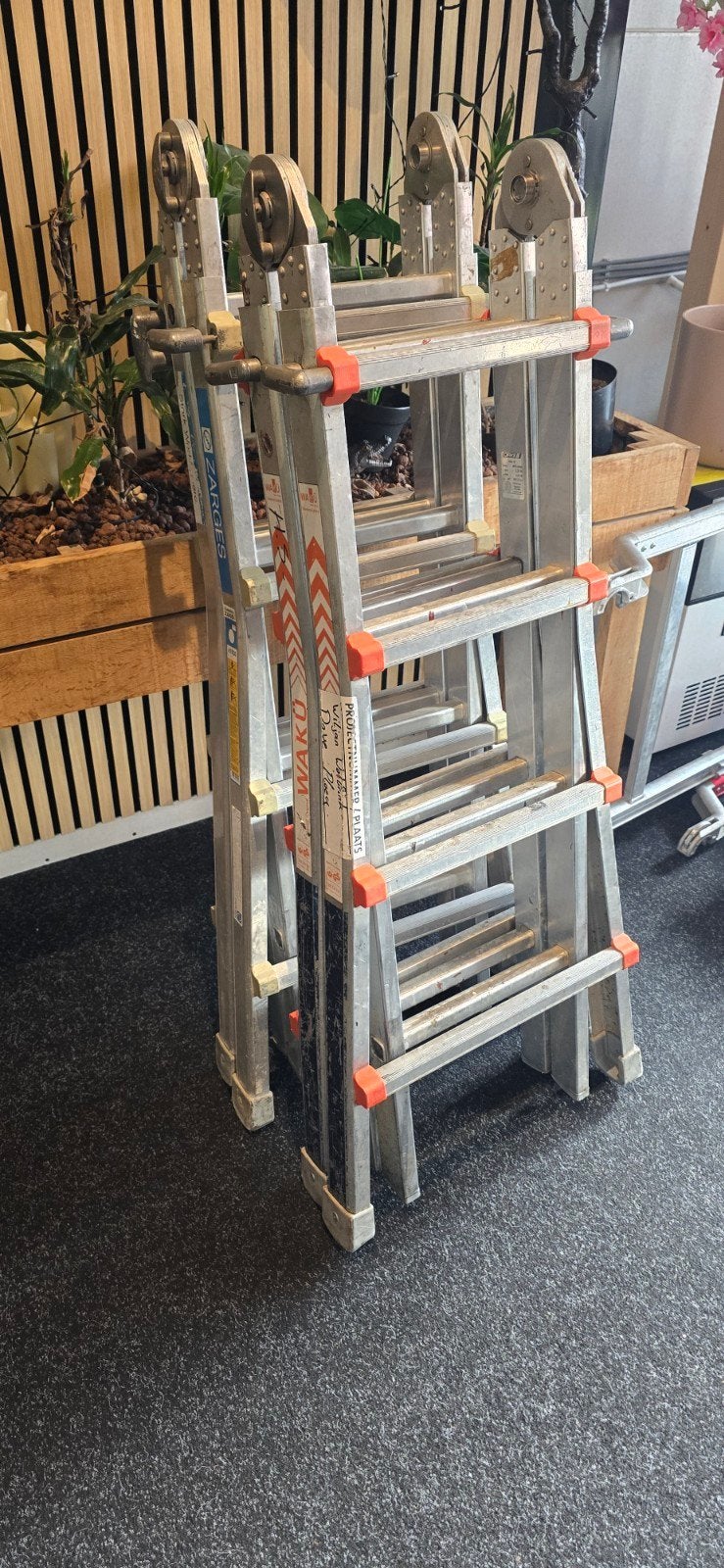 2x WAKÜ Zarges Opvouwbare Ladder/Trap - Gebruikt, Ophalen of Verzenden, Gebruikt