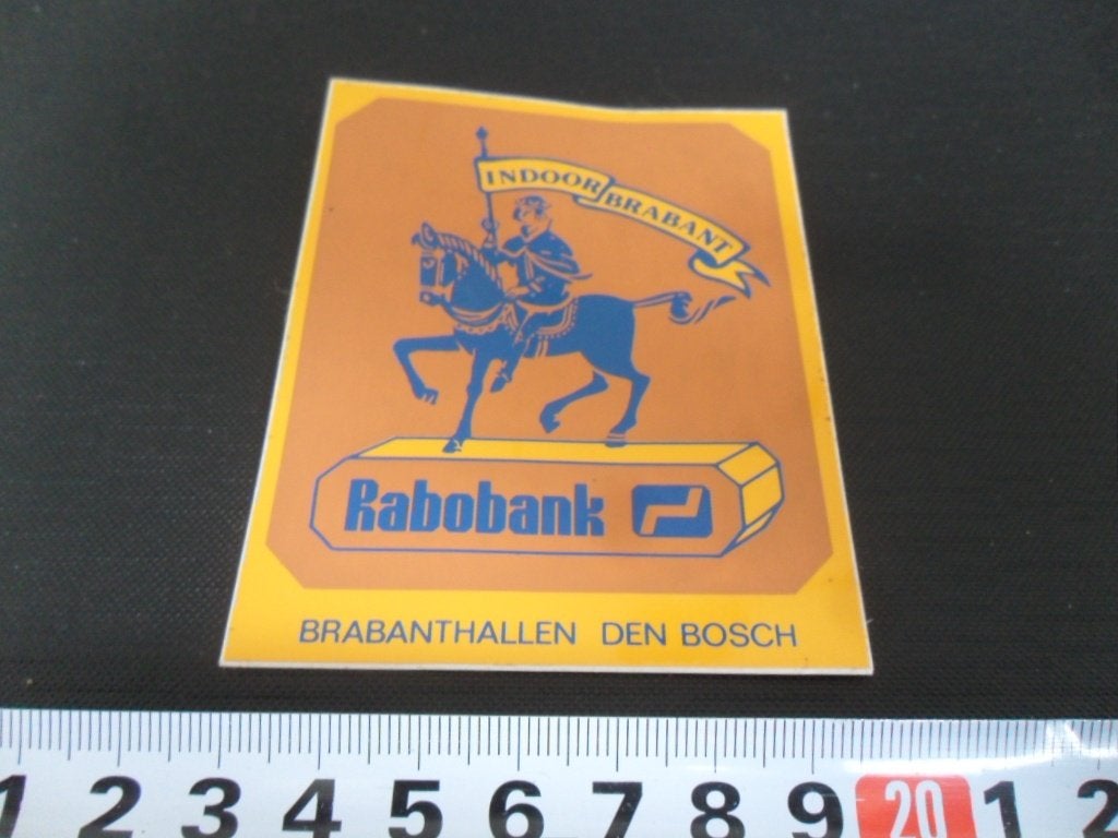 sticker rabobank indoor brabant brabanthallen den bosch, Ophalen of Verzenden, Zo goed als nieuw