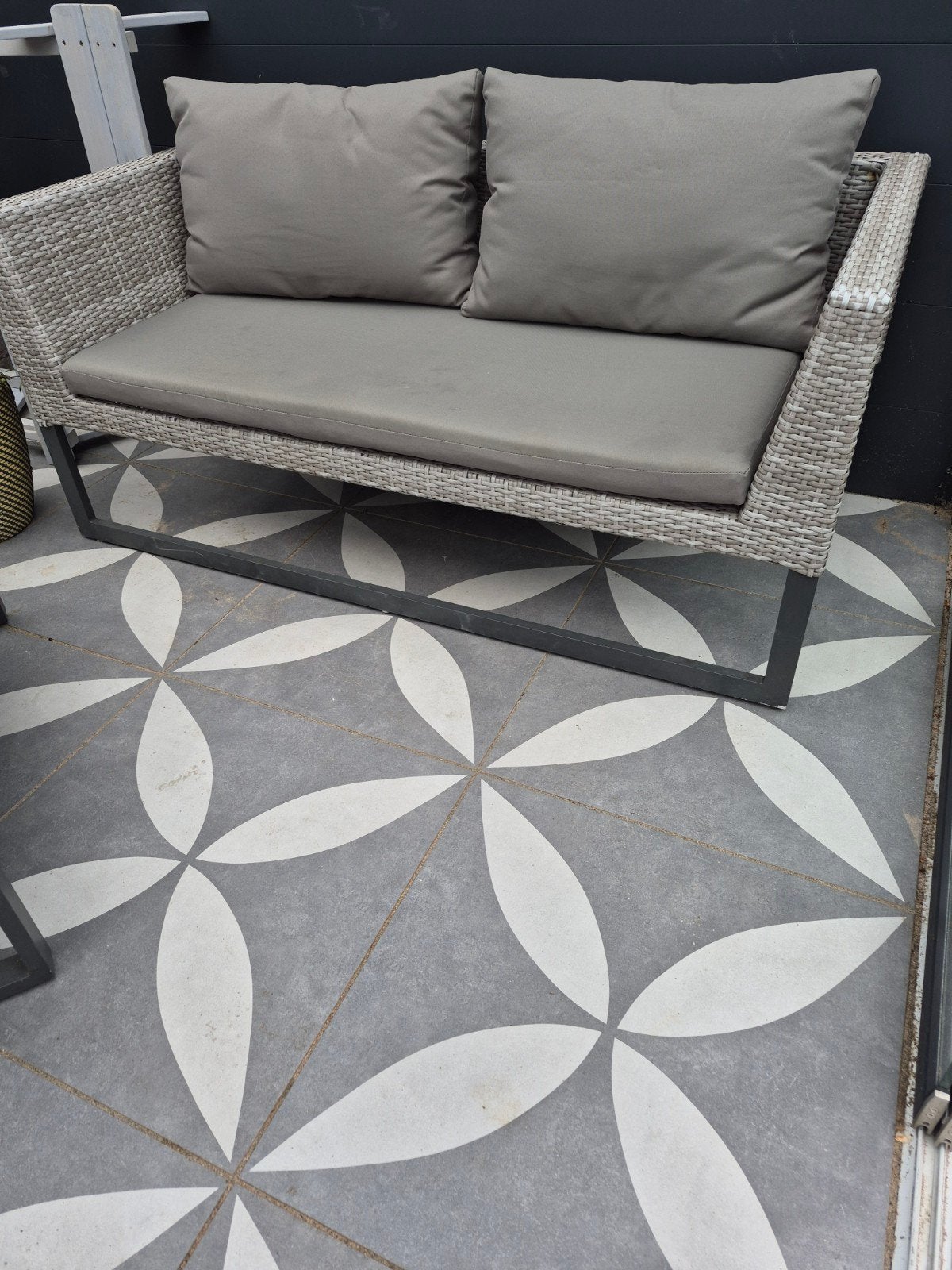 GeoCeramica Ambiente Antra Flower 60x60x4 enkele stuks, Ophalen, 60 cm of meer, Nieuw, 5 tot 10 m²