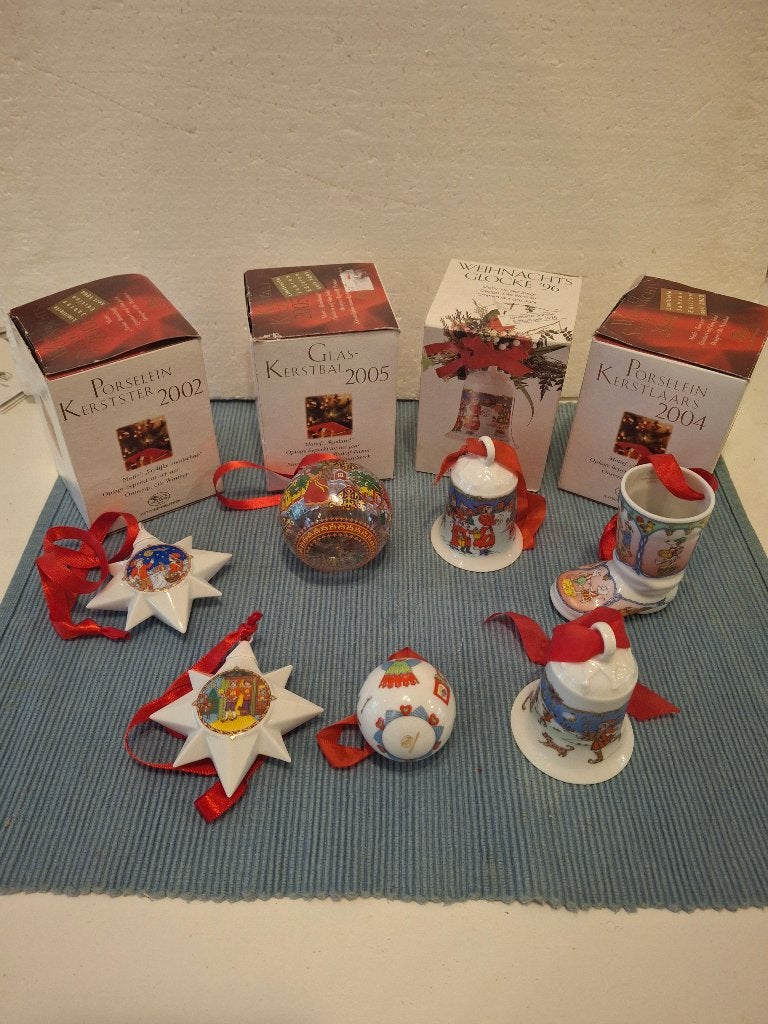 Hutschenreuther - Ole Winther - kerstklokjes en sterren, Ophalen of Verzenden