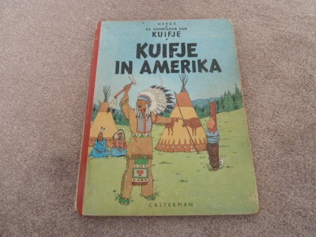 Kuifje in Amerika oude HC, Boeken, Eén stripboek, Ophalen of Verzenden, Gelezen