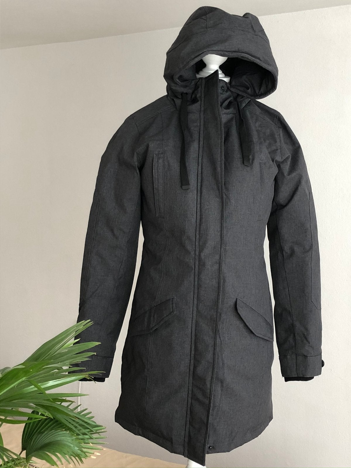 Bien Bleu winterjas, mt S (s/m) Grijs-Antraciet, Verzenden, Nieuw, Maat 36 (S), Grijs