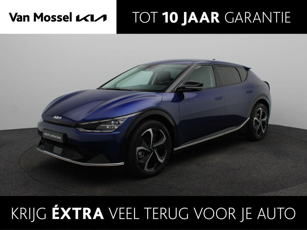 Kia EV6 Edition Advanced 77.4 kWh | BTW | 1e Eigenaar | Lage, Auto's, Kia, Achterwielaandrijving, Gebruikt, 1885 kg, Blauw