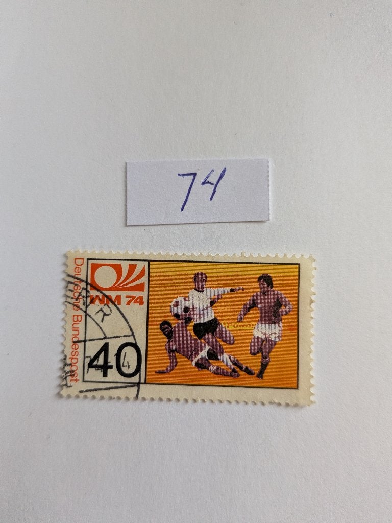 Voetbal, Verzenden, BRD, Gestempeld