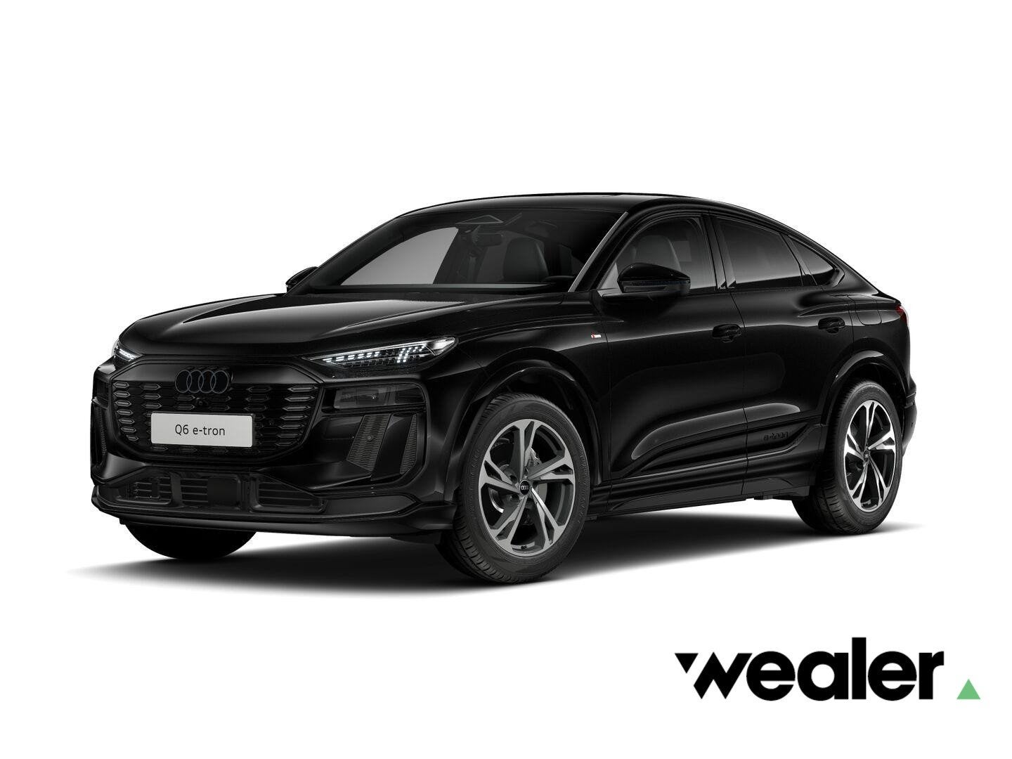 Audi Q6 Sportback e-tron S edition (B1) e-tron perf 100Kwh 2, Auto's, Zwart, Leder, 625 km, Automatische klimaatregeling