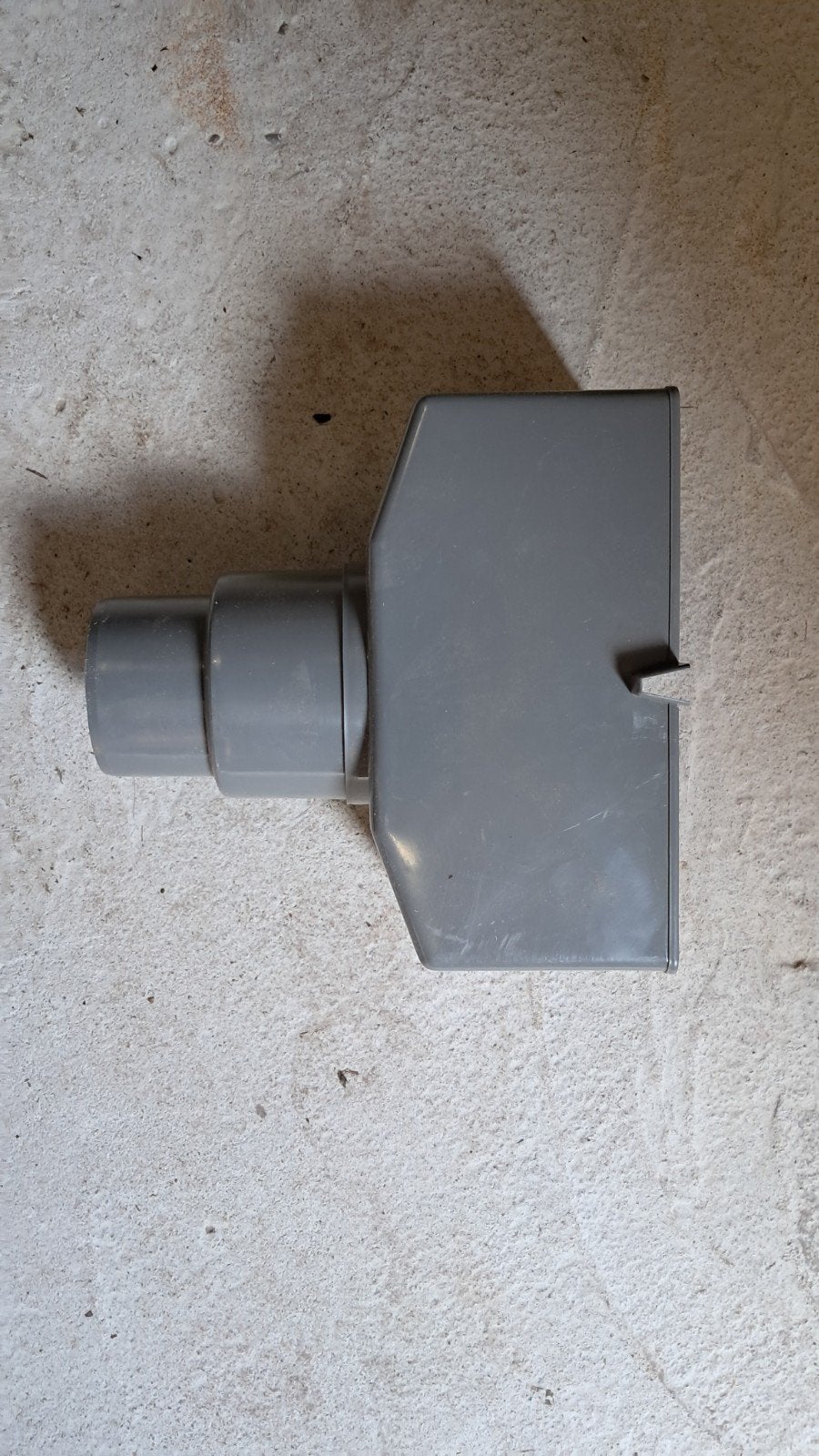 Grijze PVC dakgoot afvoer 80mm, Ophalen, Afvoer, Gebruikt, Pvc