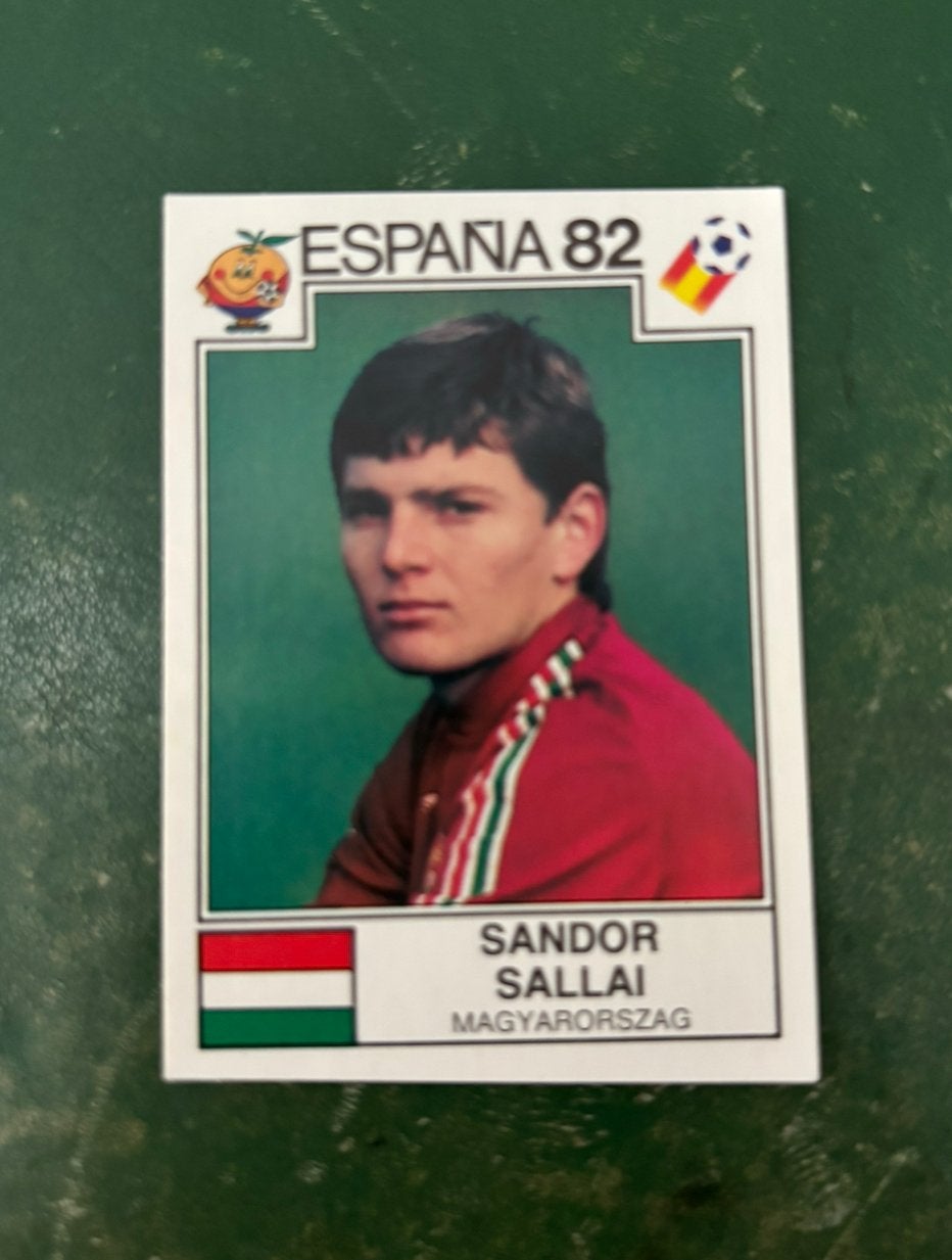 Panini plaatje Sandor Sallai Hongarije WK 82, Ophalen of Verzenden
