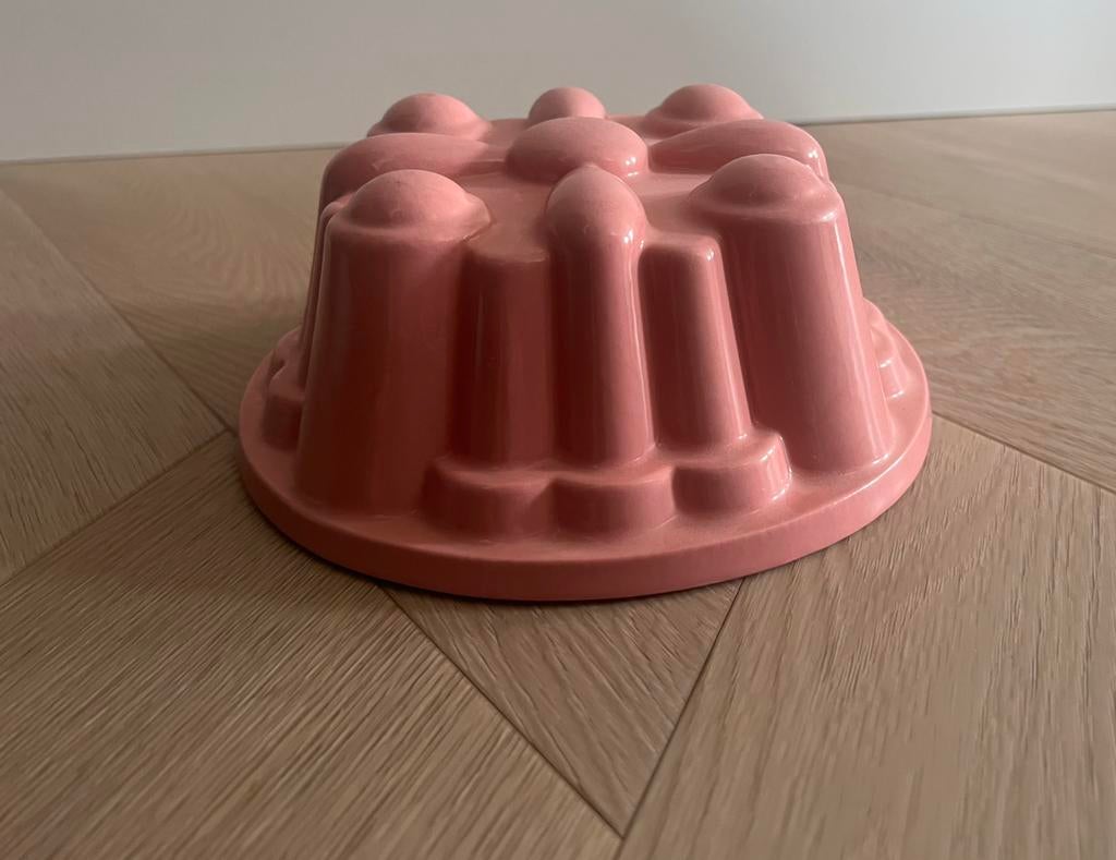 Pastelroze puddingvorm Petrus Regout, Antiek en Kunst, Ophalen of Verzenden
