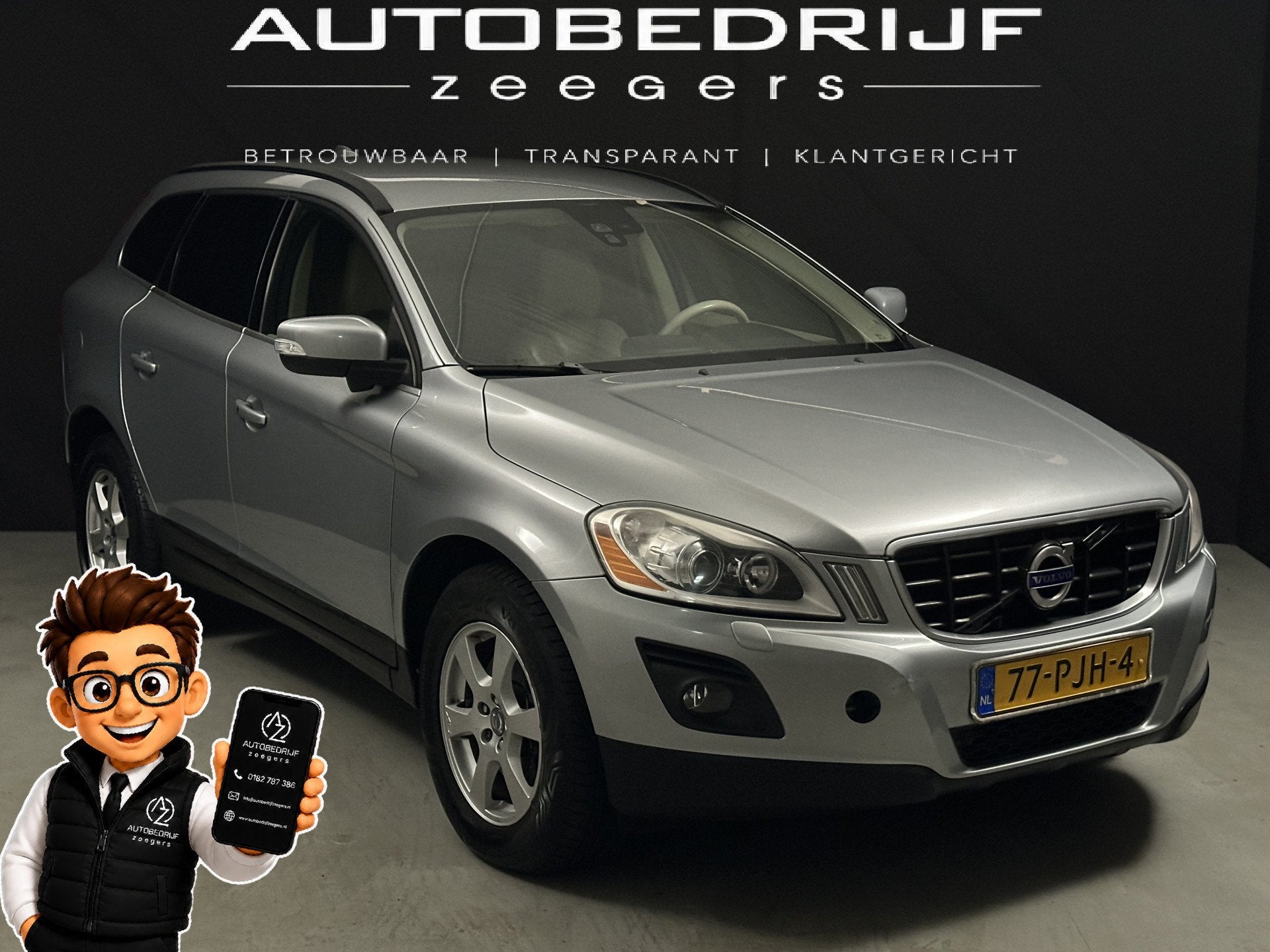Volvo XC60 2.4D Momentum *Full Leather*Well-Kept*CC*Diesel*, Voorwielaandrijving, Euro 5, Gebruikt, 1618 kg