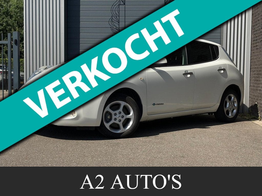 Nissan LEAF Acenta 24 kWh Automaat|Sensor|Ecc, Auto's, Stof, Gebruikt, 199 km, Origineel Nederlands