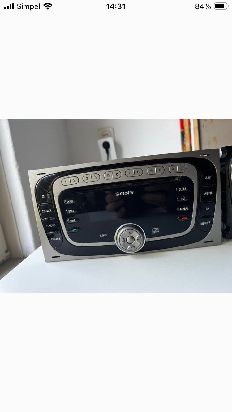 Ford radio cd spelers met code, Auto diversen, Autoradio's, Ophalen of Verzenden, Gebruikt