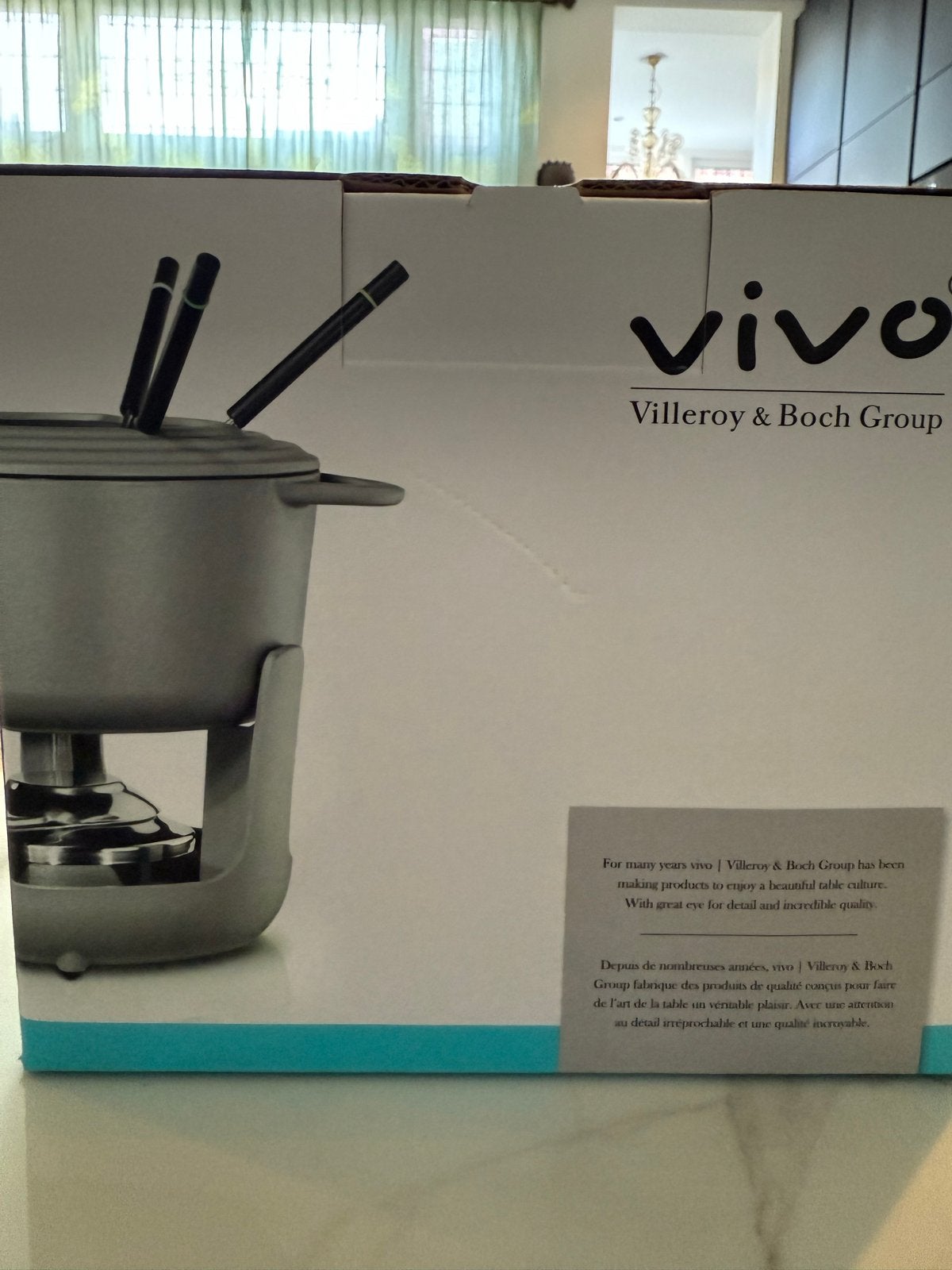 Vivo Villeroy & Boch Gietijzeren Fondueset 18 cm, Witgoed en Apparatuur, Fonduesets, Ophalen, Nieuw, Brander, Fondueset