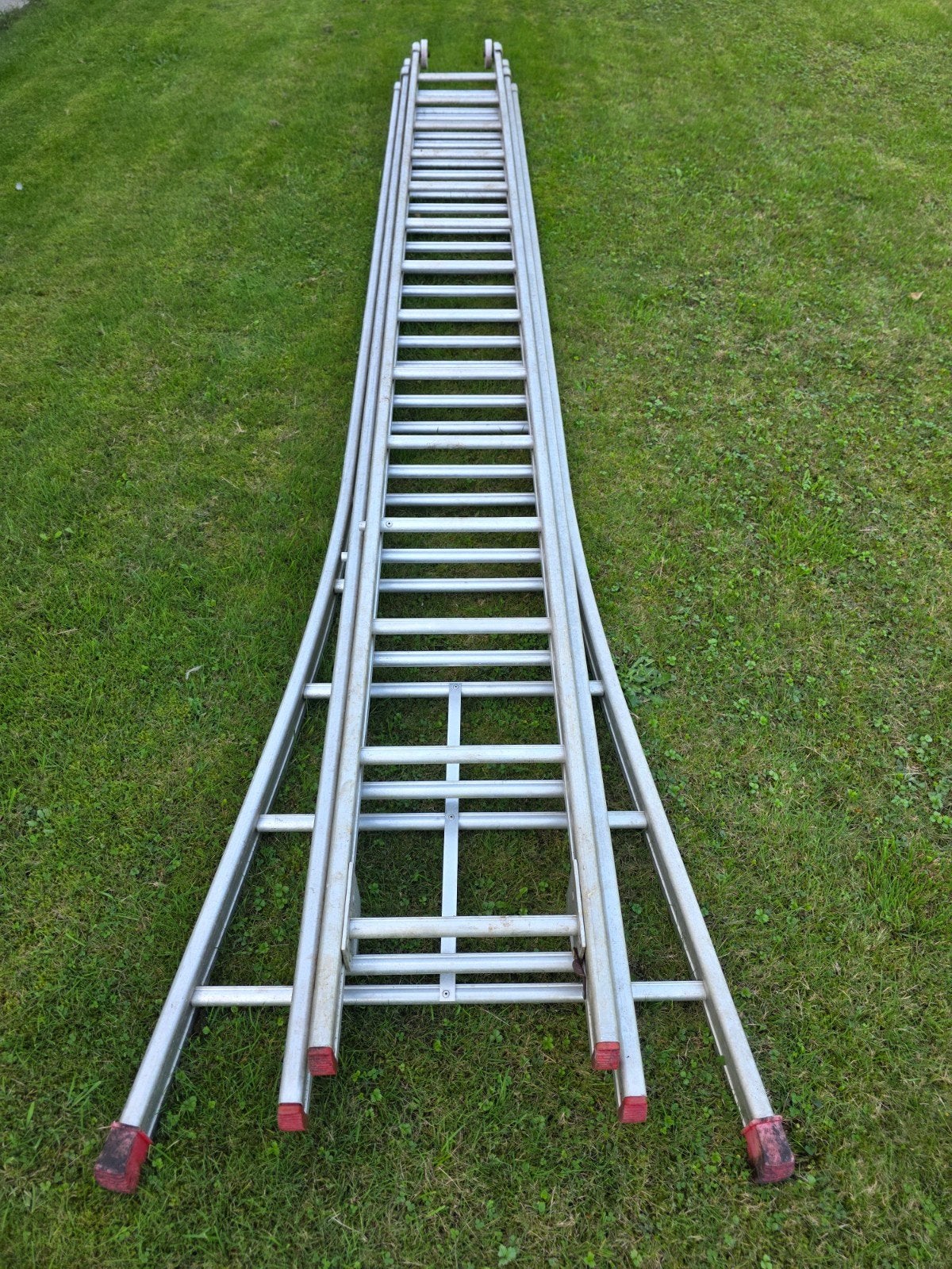 Solide D12 Pro Professionele 3-delige ladder (3x12), Doe-het-zelf en Verbouw, Ladders en Trappen, Ophalen, Gebruikt, Ladder, Opvouwbaar of Inschuifbaar