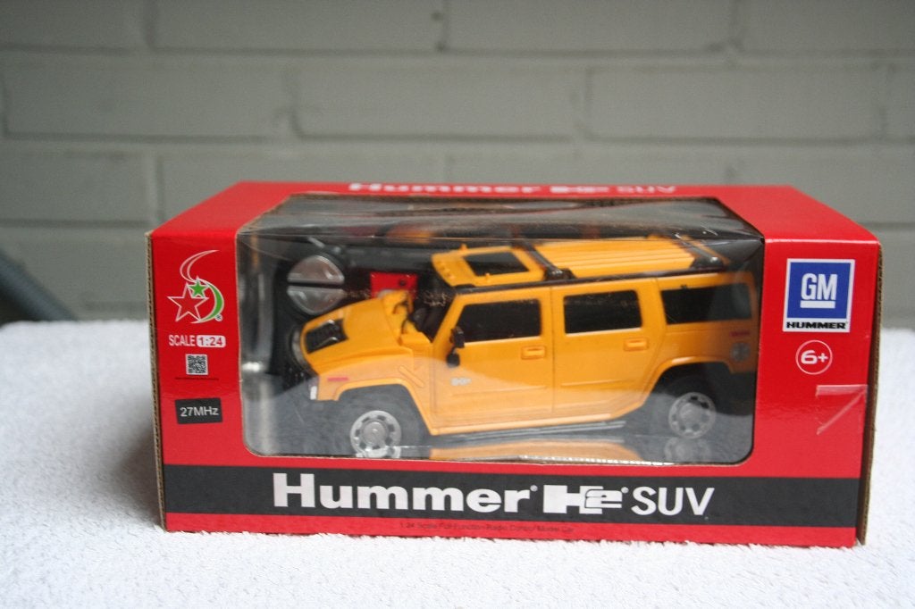 1:24 RC Hummer H2 SUV 27 MHZ afstandbestuurbaar (2), Elektro, Nieuw, Ophalen of Verzenden, Auto onroad