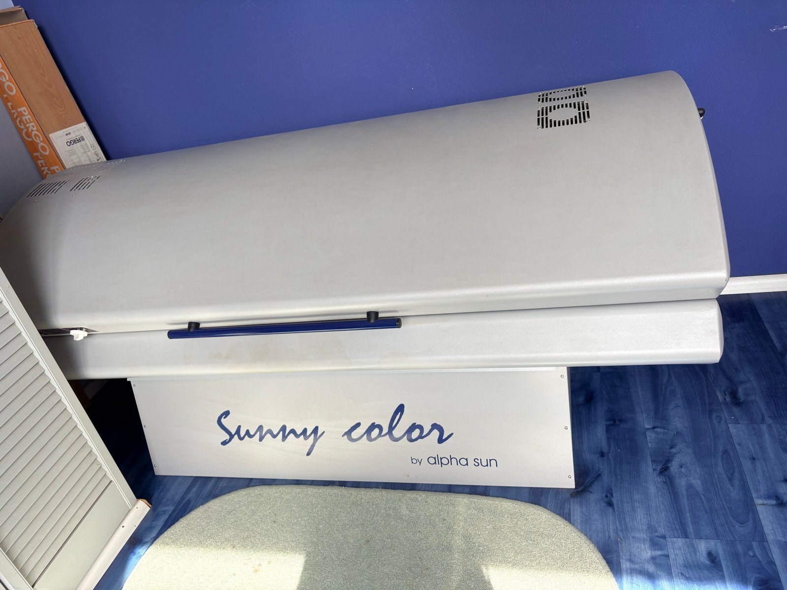 Alpha Sun Sunny Color zonnebank – werkend – zelf demonteren, Ophalen, Gebruikt, Zonnebank dubbelzijdig, 15 lampen of meer
