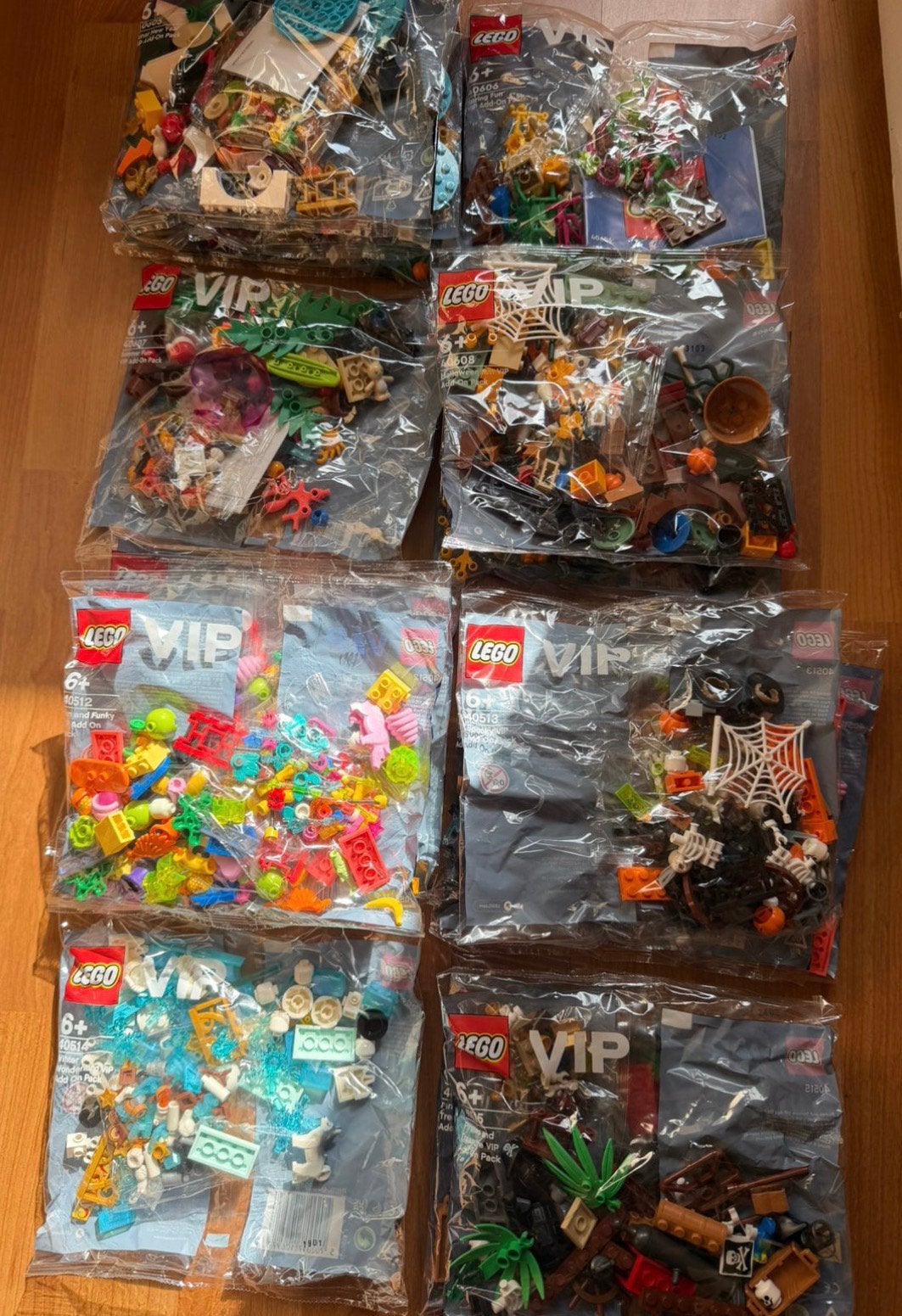 16 Lego vip zakjes : 40605-40606-40607-40608-40512-40513 enz, Ophalen of Verzenden, Nieuw, Lego