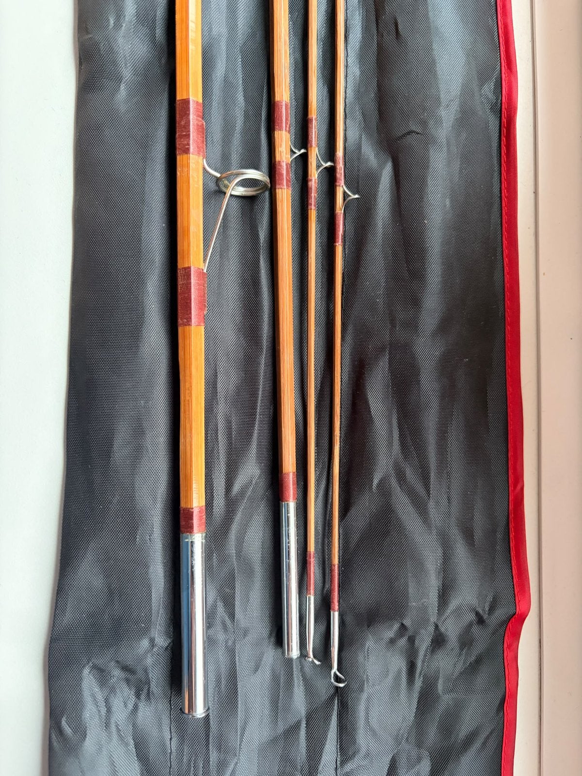 Gloednieuwe splitcane hengel, Ophalen, Zo goed als nieuw, Werphengel
