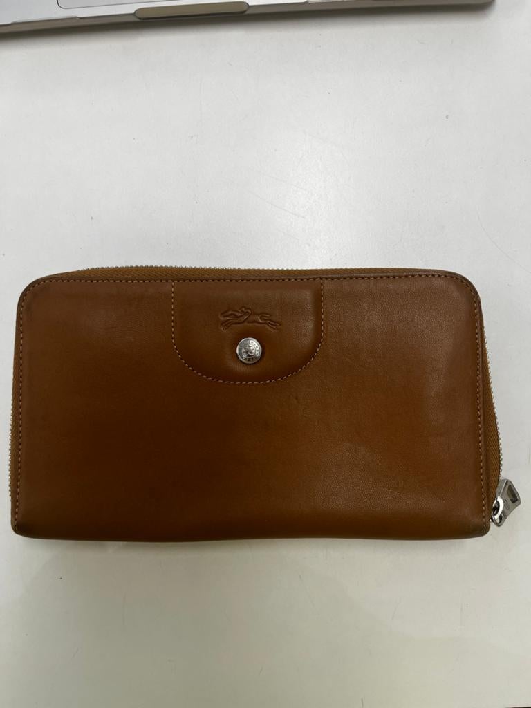 Longchamp damesportemonnee camel, Ophalen of Verzenden, Zo goed als nieuw