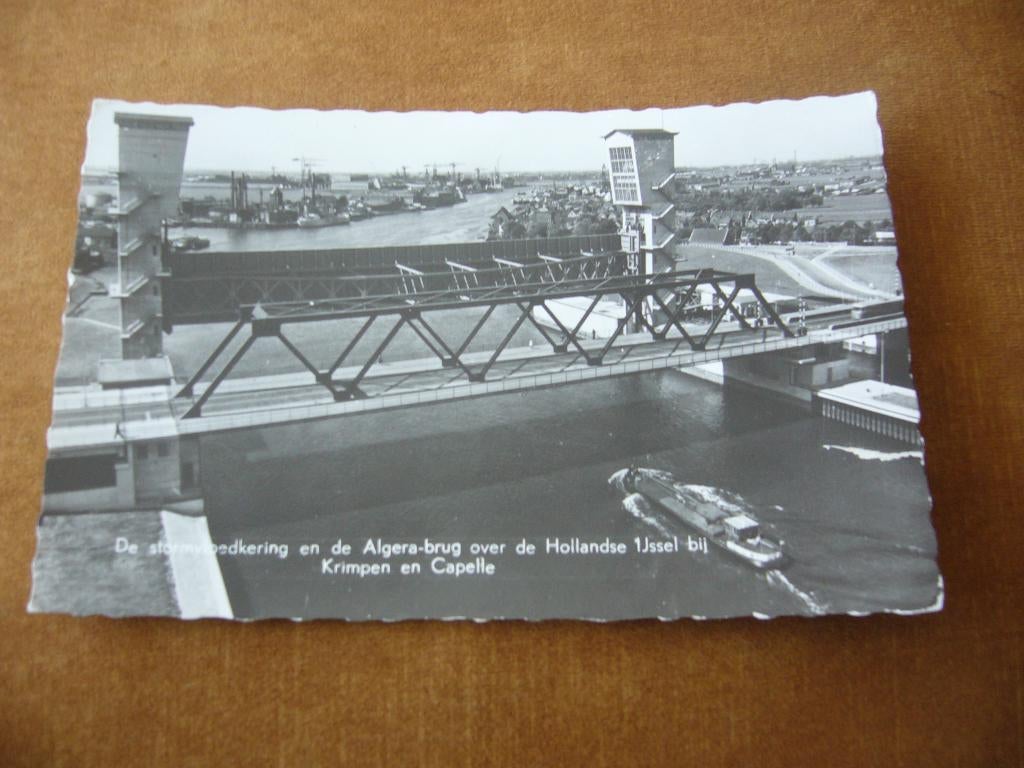 KRIMPEN EN CAPELLE  =  STORMVLOEDKERING EN ALGERA BRUG, Ophalen of Verzenden, 1960 tot 1980, Gelopen