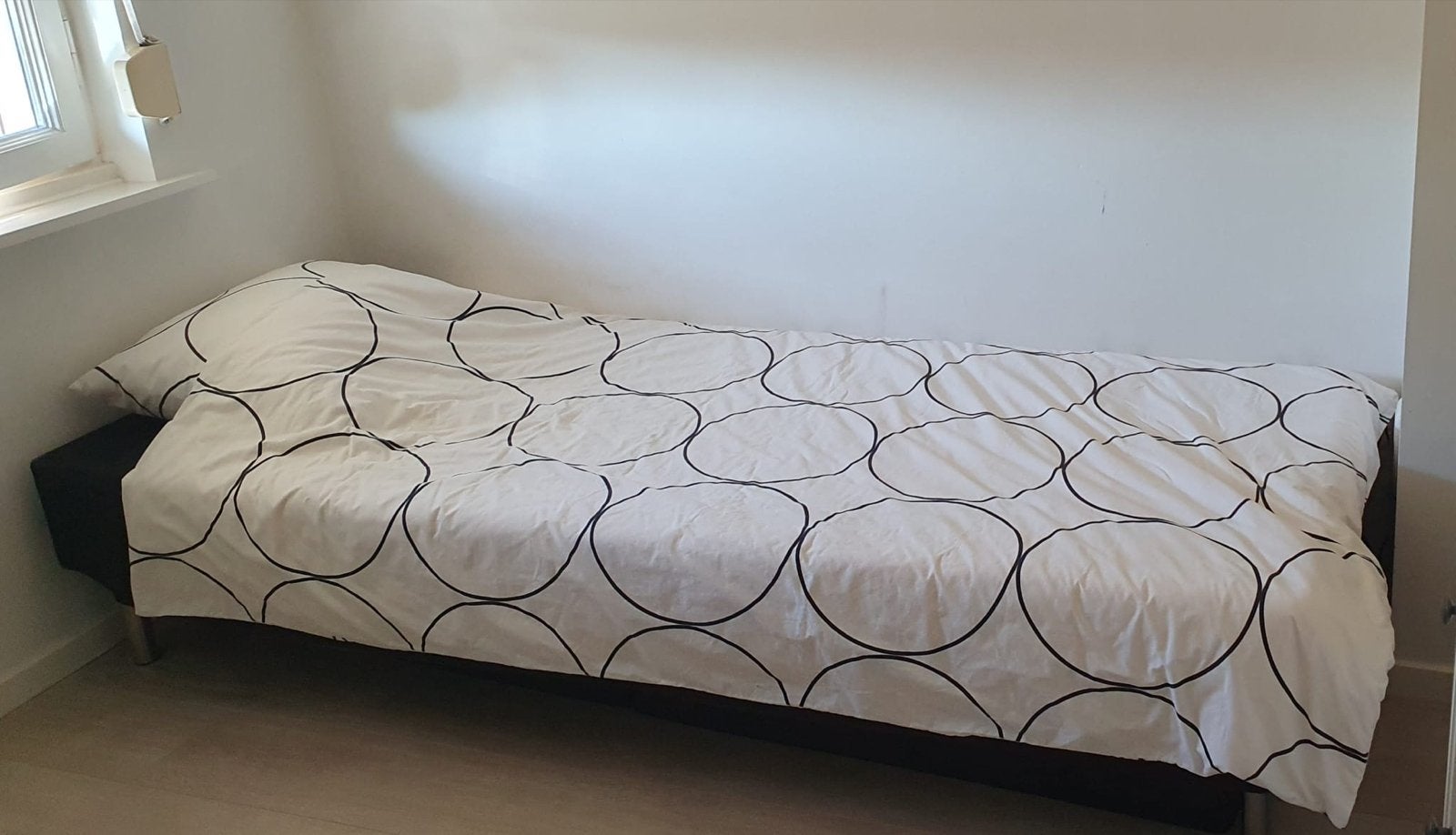 Ikea Sultan Aksdal Boxspring 200x80 cm met accessoires, Ophalen, Gebruikt, Eenpersoons, 80 cm