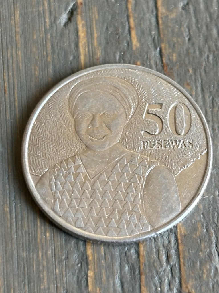 50 Pesewas 2007 Ghana, Ophalen of Verzenden, Overige landen, Losse munt