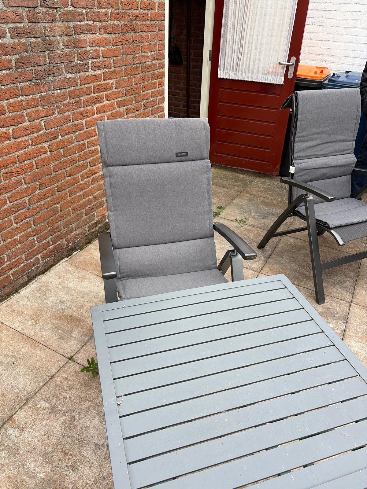 Kettler tuinset met 4 stoelen en tafel, Ophalen, 4 zitplaatsen, Gebruikt, Eettafel
