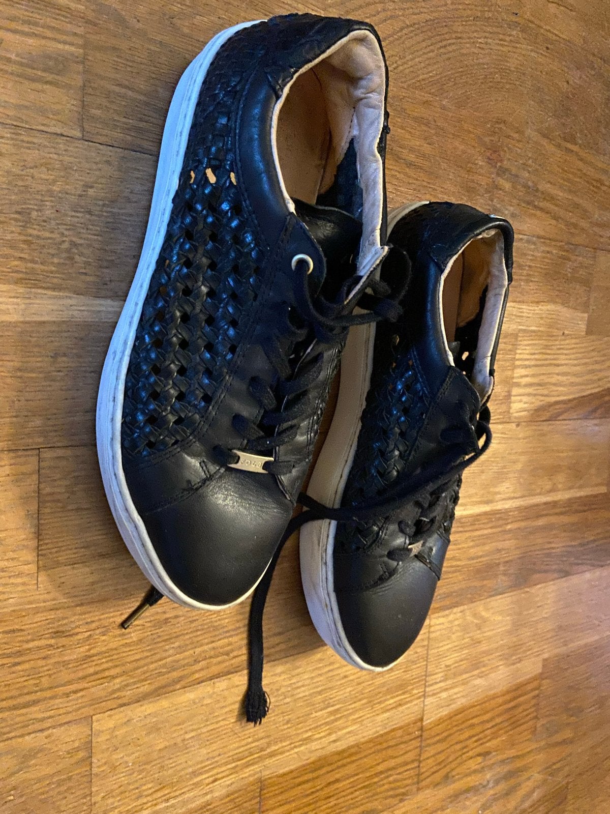 Fred de la Bretoniere leren sneakers maat 40, Ophalen of Verzenden, Gedragen, Zwart, Sneakers of Gympen