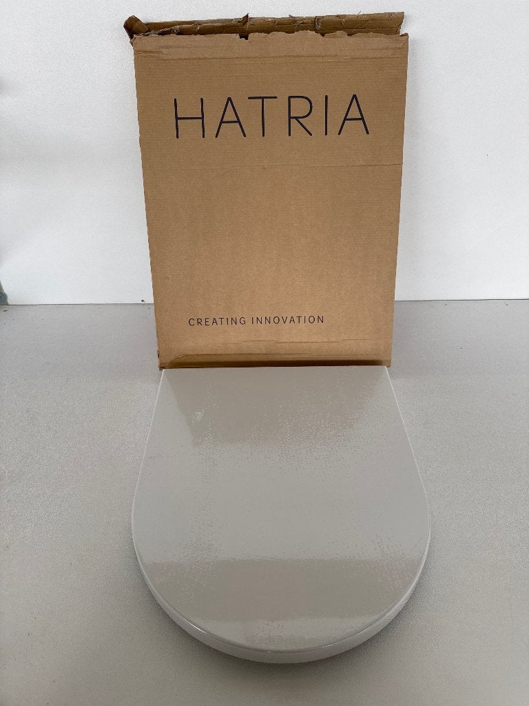 Hatria Futura / Fusion compact toiletzitting | wit | nieuw, Ophalen of Verzenden, Nieuw, Toilet