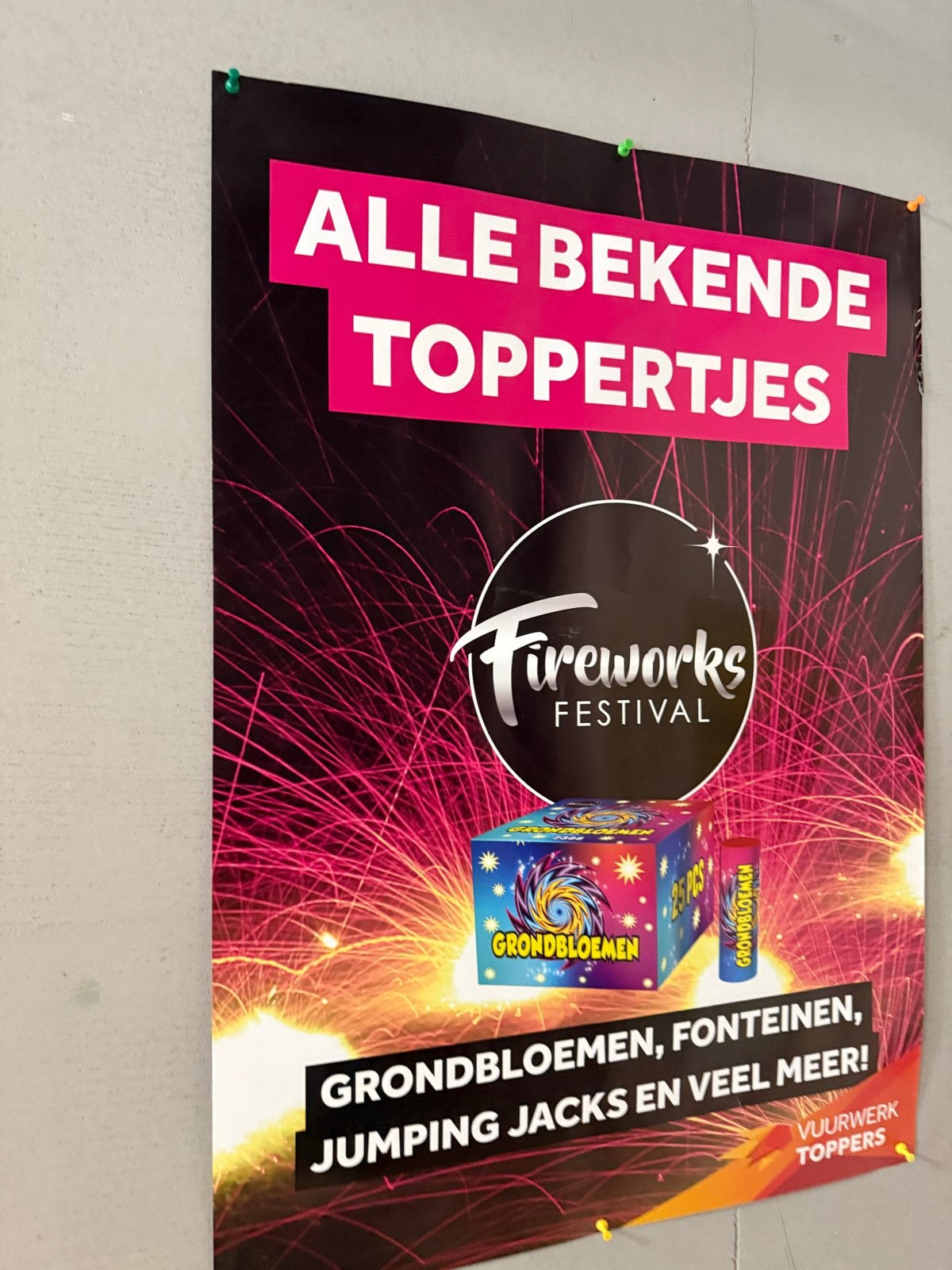 A3 formaat reclamefolder vuurwerk, Boeken, Catalogussen en Folders, Ophalen of Verzenden, Nieuw, Folder