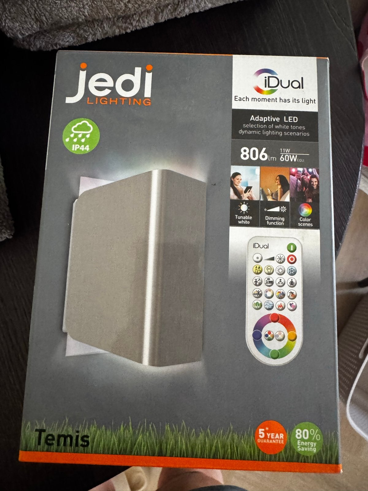 Jedi Lighting iDual Temis LED buitenlamp met afstandsbedieni, Metaal, Overige merken, Nieuw, Ophalen of Verzenden