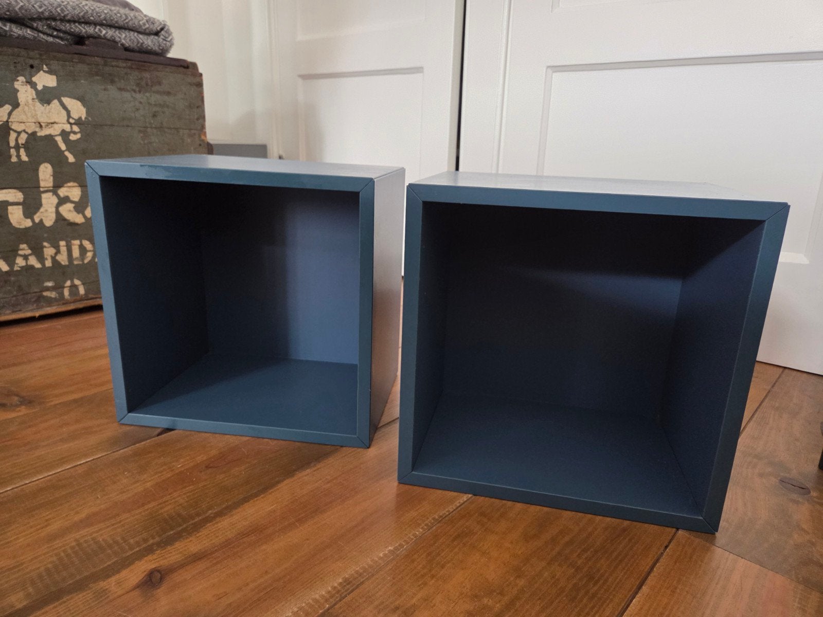 Ikea Eket kubussen blauw met ophangsysteem, Ophalen
