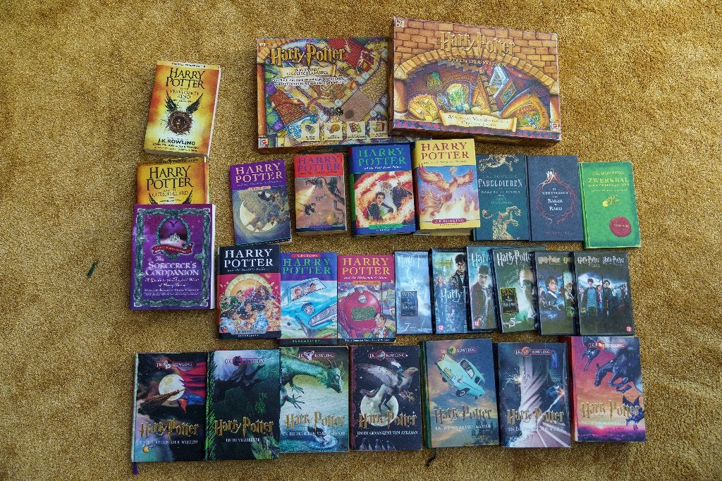 Harry Potter verzameling: boeken, video's en spellen, Ophalen of Verzenden, Zo goed als nieuw, Boek of Poster