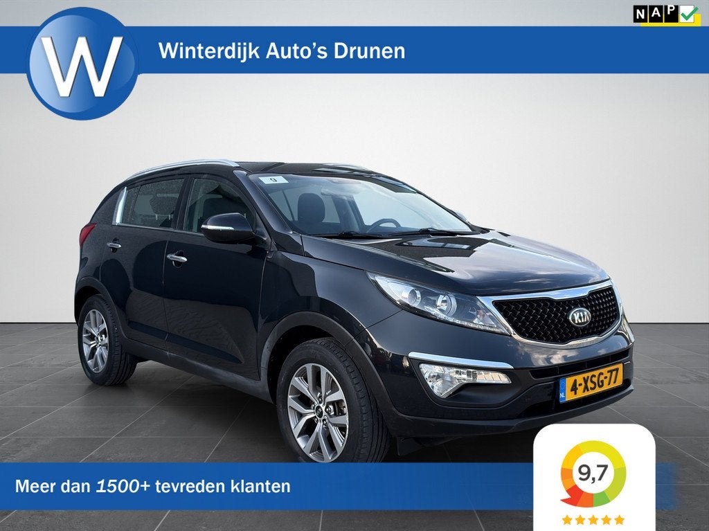 Kia Sportage 2.0 BusinessLine Airco|Trekhaak|ParkeerCamera, Gebruikt, 4 cilinders, Zwart, Origineel Nederlands