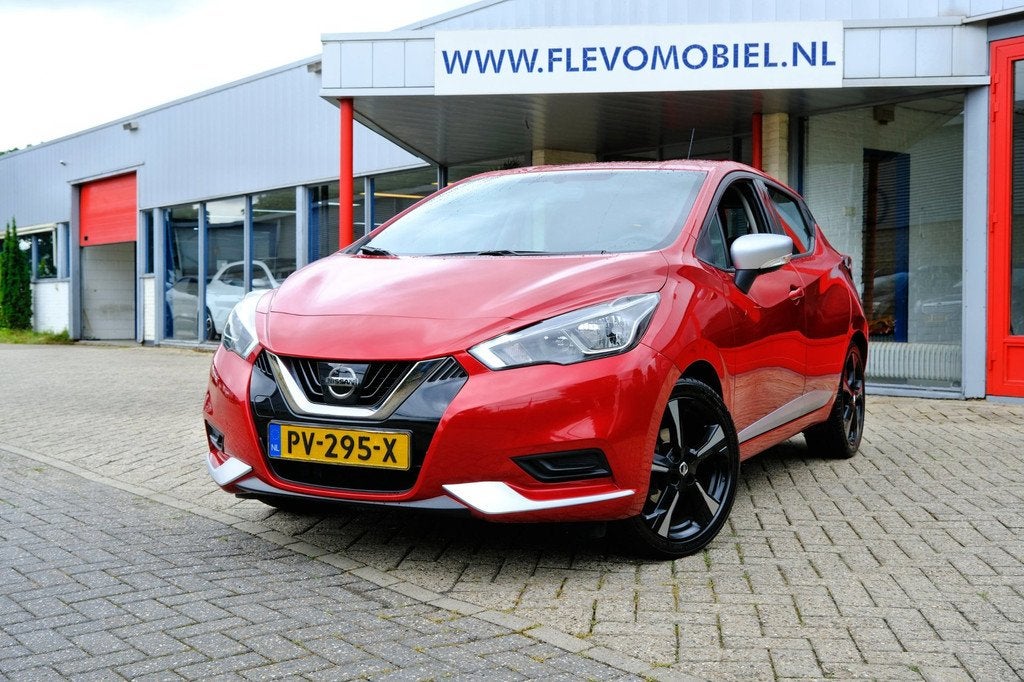 Nissan Micra 1.0L Acenta 5-drs Airco|Cruise|CarPlay|LMV, Gebruikt, Start-stop-systeem, Origineel Nederlands, Handgeschakeld