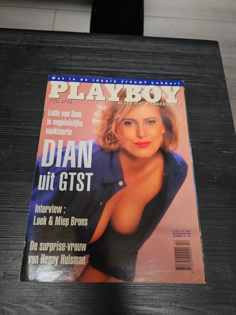 Playboy Juni 1993 - Met Dian uit GTST en Lotte van Dam, Ophalen of Verzenden