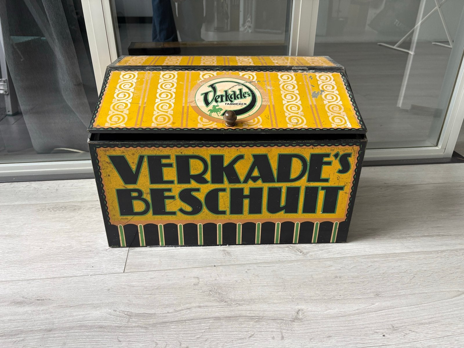 Vintage Verkade's Beschuit blik - Decoratief en zeldzaam, Ophalen of Verzenden