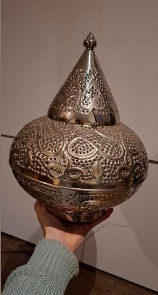 Marokkaanse / Oosterse Tafellamp, Huis en Inrichting, Lampen | Hanglampen, Ophalen of Verzenden, Minder dan 50 cm