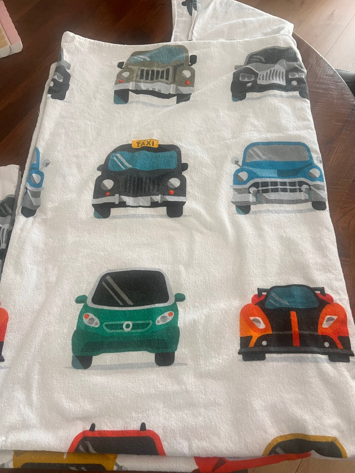 Dekbedovertrek + 1 sloop met auto's, Ophalen of Verzenden, Gebruikt, Jongetje, Dekbedovertrek