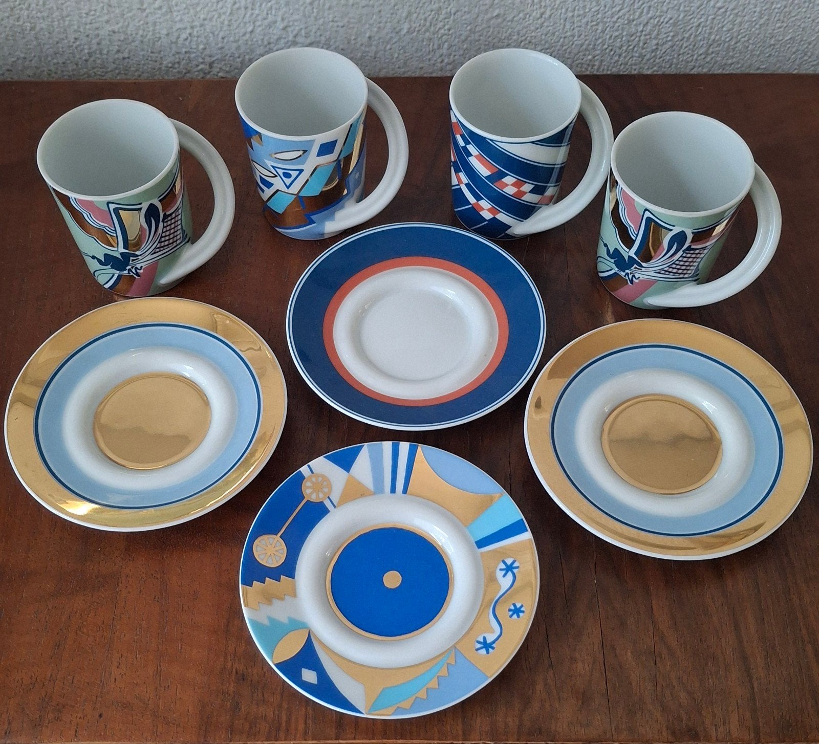4 Cupola espresso kop & schotels Rosenthal, Ophalen of Verzenden