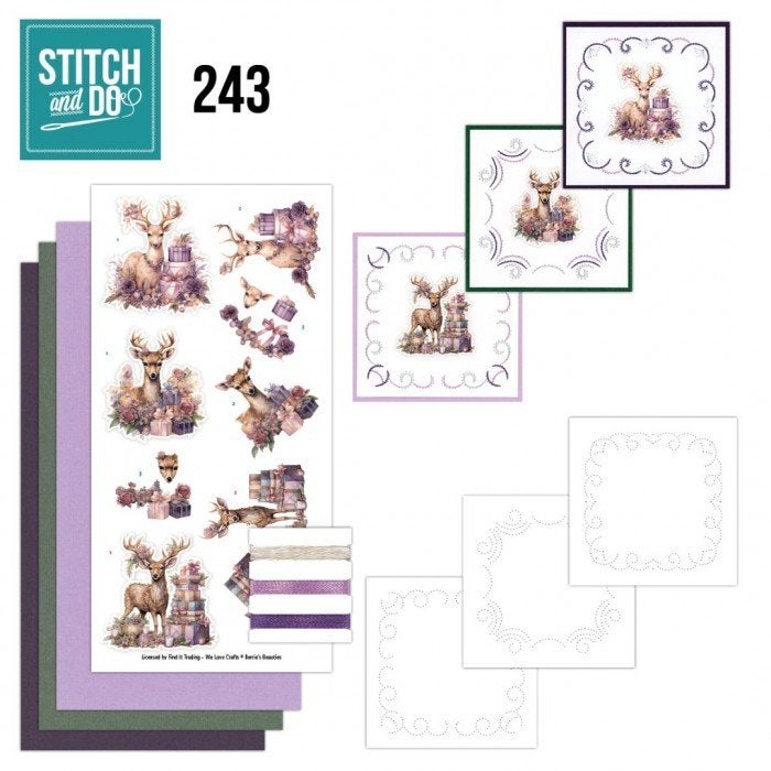 Stitch and Do 243 Pastel Purple Christmas STDO243, Kerst, ., Overige typen, Nieuw