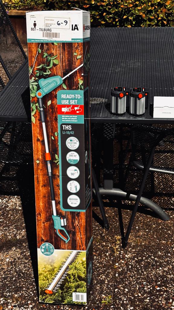 Gardena THS Li-18/42 Accu Telescopische Heggenschaar, Ophalen, Nieuw, Accu