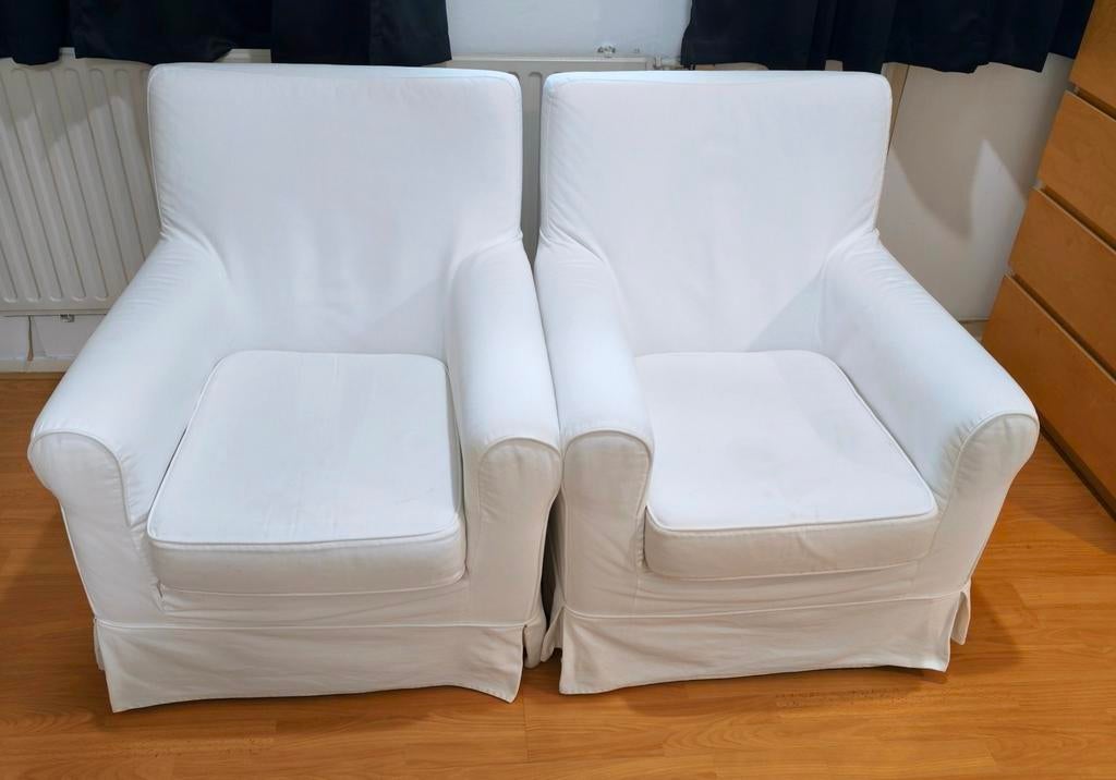2 comfortabele Ikea Jennylund fauteuils voor €50., Huis en Inrichting, Banken | Sofa's en Chaises Longues, Ophalen, 75 tot 100 cm