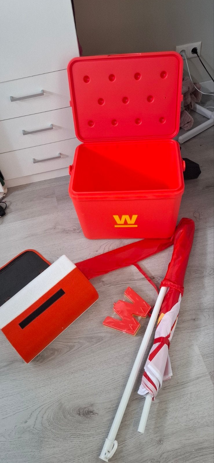 Wibra zomerset koelbox parasol, Ophalen of Verzenden, Nieuw, Koelelement