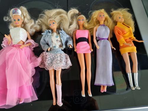 barbie poppen 5x 1966 mattel, Verzamelen, Poppen, Ophalen of Verzenden, 'T Olde Gre-j, Info@toldegrej.nl, Endepoelstraat 20f Didam