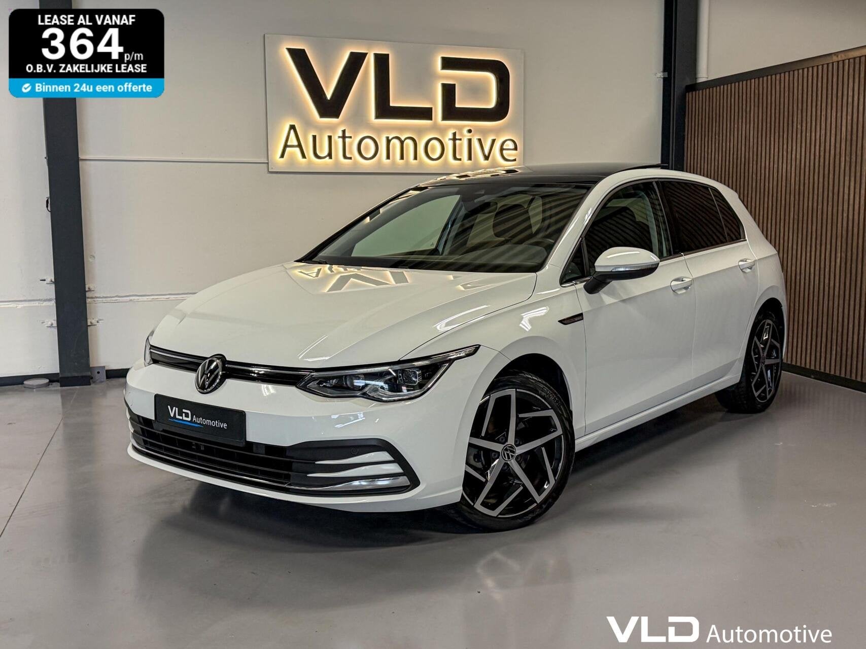 Volkswagen Golf 1.5 eTSI Pano Sfeer Memory IQ Cam Acc Navi, Auto's, Huisgarantie, 4 cilinders, Alcantara, Wit