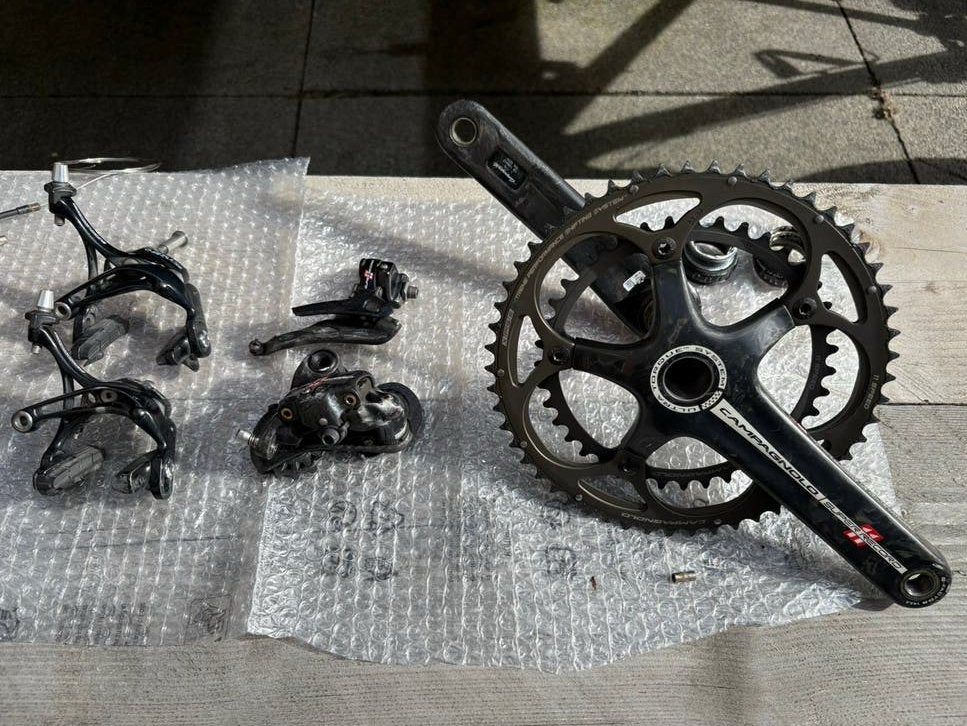 Campagnolo Superrecord Groep incl stuur, Fietsen en Brommers, Ophalen of Verzenden, Zo goed als nieuw, Stuur, Carbon