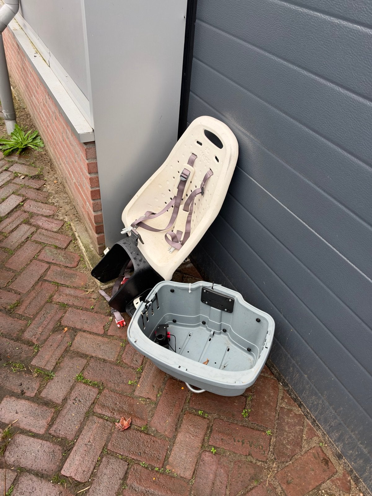 Yepp Kinderzitje Achter met Fietsmand, Fietsen en Brommers, Achterzitje, 9 t/m 18 kg, Ophalen of Verzenden, Gebruikt