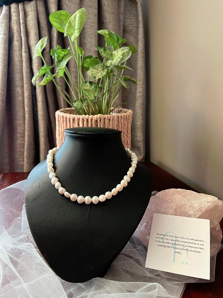 Zoetwater parel ketting "Medium", Trouwjurk, Overige kleuren, OE!, Nieuw