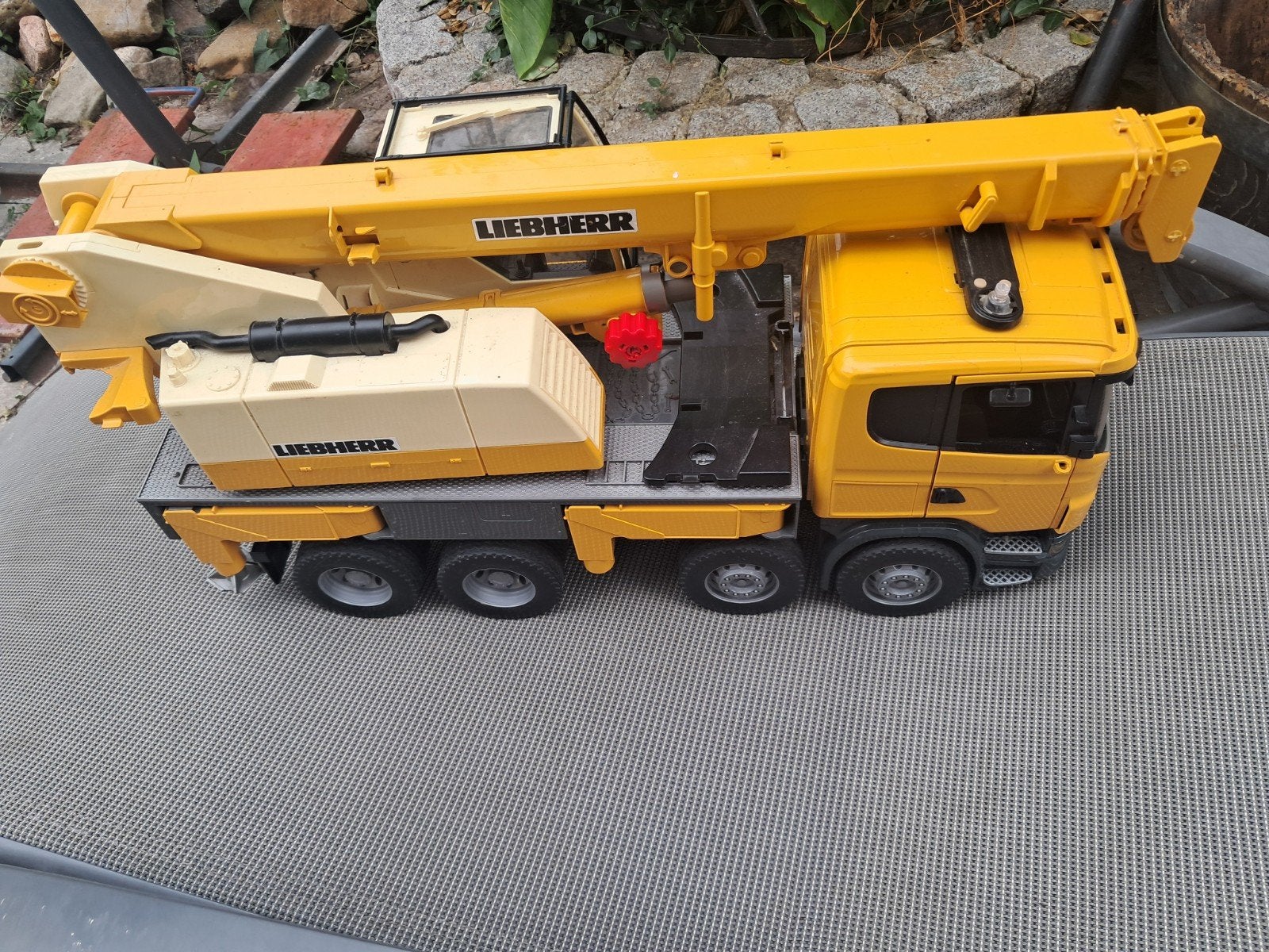 Liebherr Kraanwagen Speelgoed - Bruder, Ophalen of Verzenden, Gebruikt