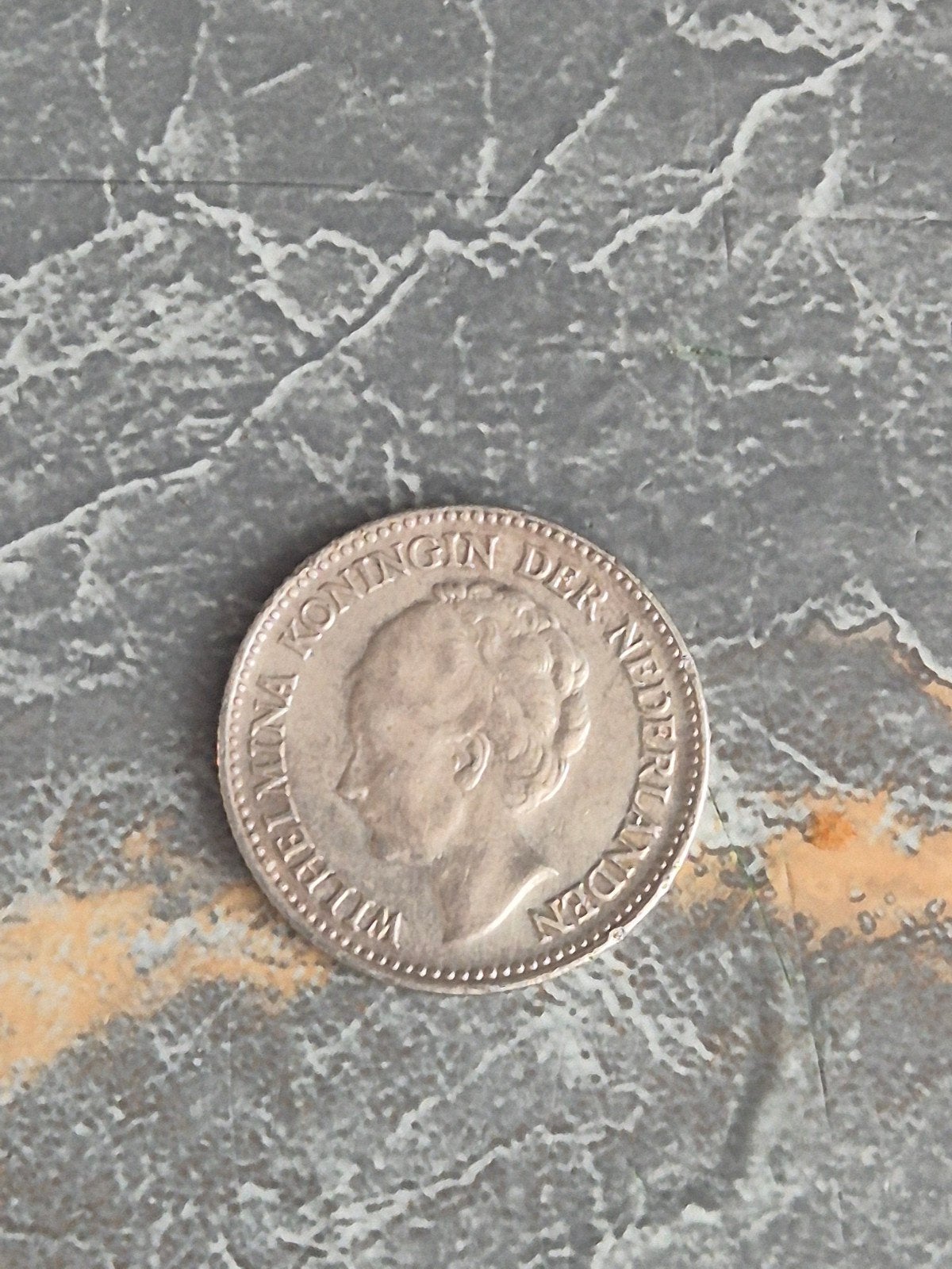 Zilveren ½ gulden Koningin Wilhelmina 1930, ½ gulden, Zilver, Ophalen of Verzenden, Koningin Wilhelmina